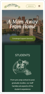 Boston Concierge Support Services Mobile View